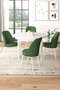 Hanah Home Juego de comedor Tor Blanco y Caqui de 5 piezas